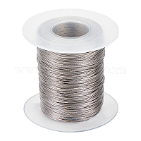 BENECREAT 24 Gauge(0.5mm) 75 Feet(23m) Tiger Tail Beading Wire 316  Stainless Steel Wire for Outdoor, Yard, Garden or Jewelry Making Crafts