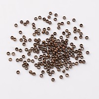 Platinum Color Brass Crimp End Beads Covers for Jewelry Making