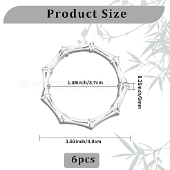 6 rond de serviette en alliage&nbsp;AJEW-CP0009-05S