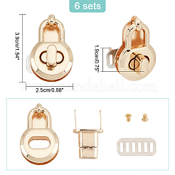 6 Set Taschenaufhänger aus Legierung für die Herstellung von Handtaschen&nbsp;DIY-WR0001-40