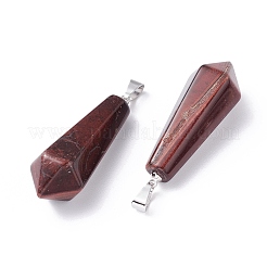 Pendenti a punta in occhio di tigre rosso naturale tinto e riscaldato&nbsp;X-G-I314-02P-11