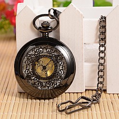 Öffnenden flach hängende Taschen-Uhr Runde Legierung&nbsp;WACH-L024-27