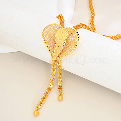 Mode Messing Herz Quaste Lasso Halsketten für Frauen&nbsp;YD9699