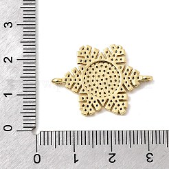 Verbindungsanhänger aus Messing mit Mikropavé-Zirkonia&nbsp;KK-L258-03C-G