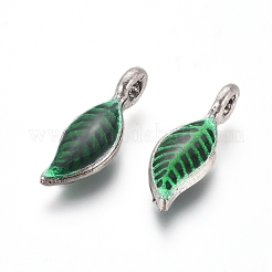 Plaqué argent antique pendentifs en alliage&nbsp;ENAM-L031-F01-AS