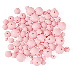 100pcs 5 estilos de cuentas acrílicas opacas&nbsp;MACR-TADJ0001-12G