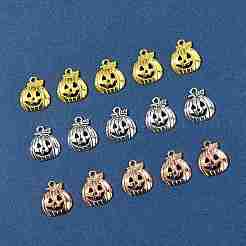 15 pièces 3 couleurs style tibétain halloween citrouille jack-o'-lanterne pendentifs en alliage&nbsp;TIBEP-FS0001-41