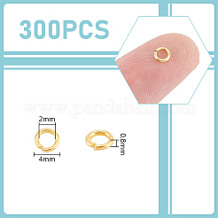 300 Stück offene Biegeringe aus Edelstahl 304&nbsp;STAS-UN0061-02G-01