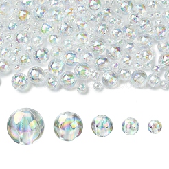 350pcs 5 Arten transparente Acrylperlen&nbsp;MACR-FS0001-91