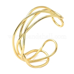 Messing Stulpearmbänder für Frauen&nbsp;BJEW-F513-06G