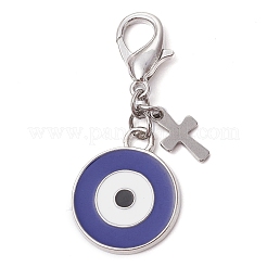 Decorazione pendente in lega di smalto&nbsp;HJEW-JM01451