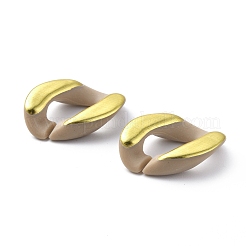 Anelli di collegamento in acrilico placcato&nbsp;FIND-D028-01A-04