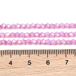Brins de perles de verre bicônes électrolytiques&nbsp;GL-T021-2.5x3mm-16-22