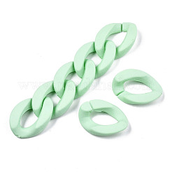 Undurchsichtige sprühlackierte Acrylverbindungsringe&nbsp;X-OACR-S036-001A-I12