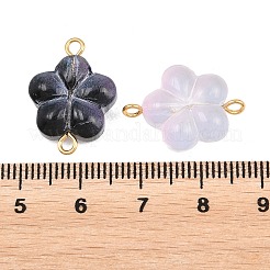 Glasblumen-Verbindungsstück-Anhänger&nbsp;GLAA-P079-06G-M
