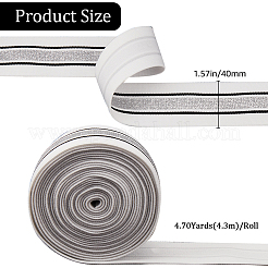Bande élastique large rayée en polyester plat de 4.7 yard&nbsp;OCOR-GF0003-86C