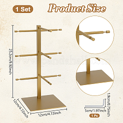 Expositores de torre para gafas de sol de acero inoxidable 201 de 3 nivel&nbsp;ODIS-WH0086-221B