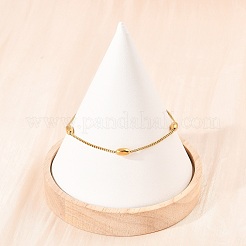 201 bracciali a catena in acciaio inossidabile per donna&nbsp;BJEW-G767-01A-G
