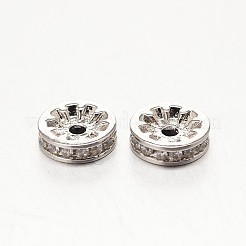 Micro ottone spianare grado aaa zirconi perline&nbsp;ZIRC-O010-6mm-07-NR
