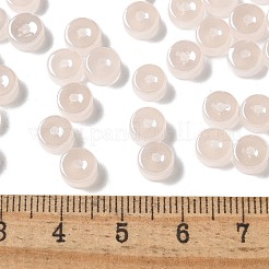 Cuentas de semillas de vidrio de imitación de jade y lustre&nbsp;SEED-E001-J3x6mm-A01