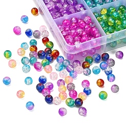 840 Stück 12 Farben sprühlackierte Knistern Glasperlen&nbsp;CCG-YW0001-11