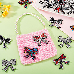 16 Stück Strass-Patches mit Schleife in 4 Farben&nbsp;PATC-TA0001-18