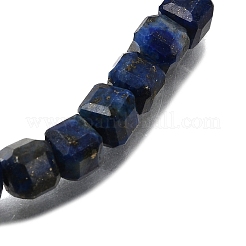 Stretch-Armbänder aus natürlichem Lapislazuli mit Würfelperlen für Männer und Frauen&nbsp;BJEW-JB12277