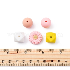 5 styles de perles en silicone écologiques de qualité alimentaire&nbsp;SIL-FS0001-23