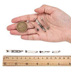 Eisen Brosche Pin Lehnen-Fanghaken bar Stifte mit Löchern&nbsp;IFIN-X0029-P