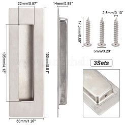 Scheunentorgriff aus Edelstahl 304&nbsp;FIND-WH0155-026