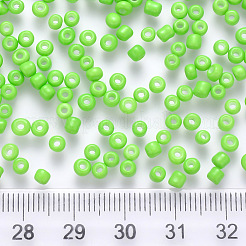 8/0 perles de rocaille rondes en verre de peinture de cuisson&nbsp;SEED-C029-B-16