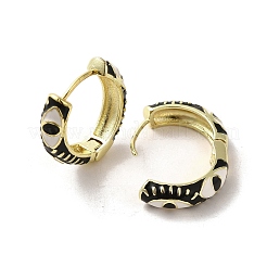 Orecchini a cerchio in ottone dorato con occhio di cavallo&nbsp;EJEW-Q797-07G-03