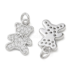 Messing klare Zirkonia Charms&nbsp;XGRQ3K785-518P