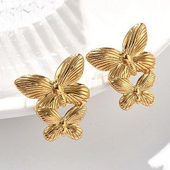 Ohrstecker aus 304 Edelstahl für Damen&nbsp;EJEW-K306-24G