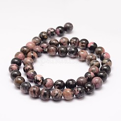 Natur rhodonite Perlenstränge&nbsp;G-K153-B42-8mm