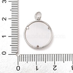 Latón micro pavimenta claro colgantes de circonio cúbico&nbsp;KK-A207-05P