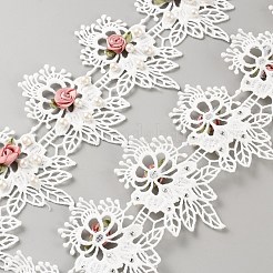 Stickerei-Spitzenbesatz aus Polyester&nbsp;DIY-WH0632-36
