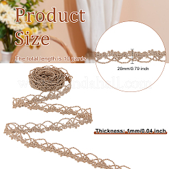 10 Yards goldmetallischer Spitzenbesatz&nbsp;OCOR-OC0001-22