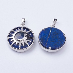 Natürliche Lapislazuli Anhänger&nbsp;G-K234-B15