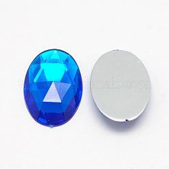 Acryl Strass Cabochons flach zurück&nbsp;GACR-Q011-13x18-05