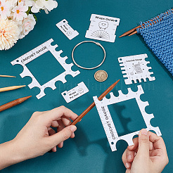 8 Stück PVC-Nählineale&nbsp;DIY-NB0012-39