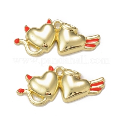 Crémaillère placage pendentifs en émail d'alliage&nbsp;PALLOY-P291-08G-02