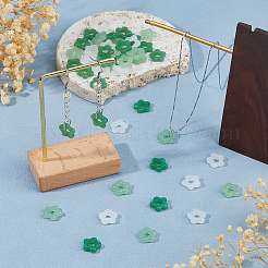 120 pièces 3 couleurs pendentifs bouton imitation jade en verre&nbsp;DIY-HS0002-03