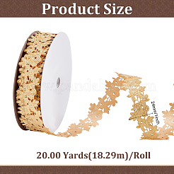 Polyester-Blumenspitzenbesatzband&nbsp;OCOR-WH0105-094