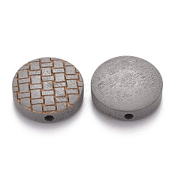 Perles de bois naturel peintes&nbsp;X-WOOD-N006-05B