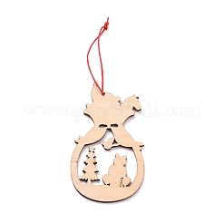 Ours ornements en bois&nbsp;DIY-TAC0007-31A
