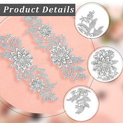Accessori per costumi con paillettes ricamati in poliestere&nbsp;FIND-WH20020-238B