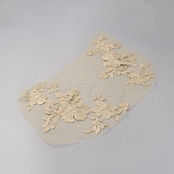 3D-Blumen-Polyester-Stickerei zum Aufnähen von Applikationen&nbsp;PATC-WH0016-02A