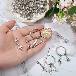 48 pendentif décoratif et porte-clés en alliage de style 3&nbsp;HJEW-CA00047