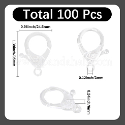 100 Stück Karabinerverschlüsse aus Kunststoff&nbsp;KY-SC0002-38
